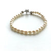 Fresh Water White Pearls and Silver Star Bracelet