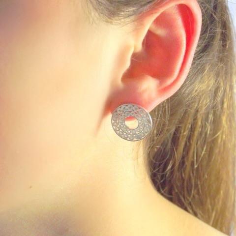 Small Tambourine Earrings - AG Agora Jewellery London