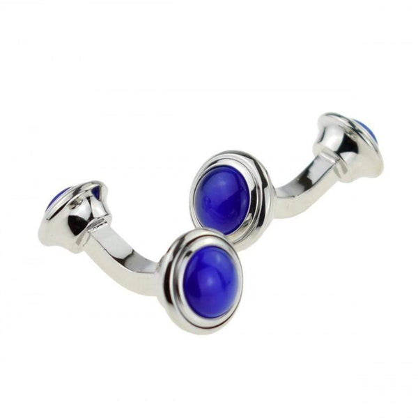 Blue Bar Cufflinks - Agora Jewellery London
