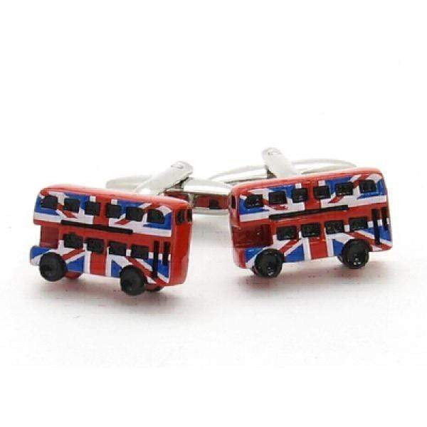 Union Jack Bus Cufflinks - Agora Jewellery London