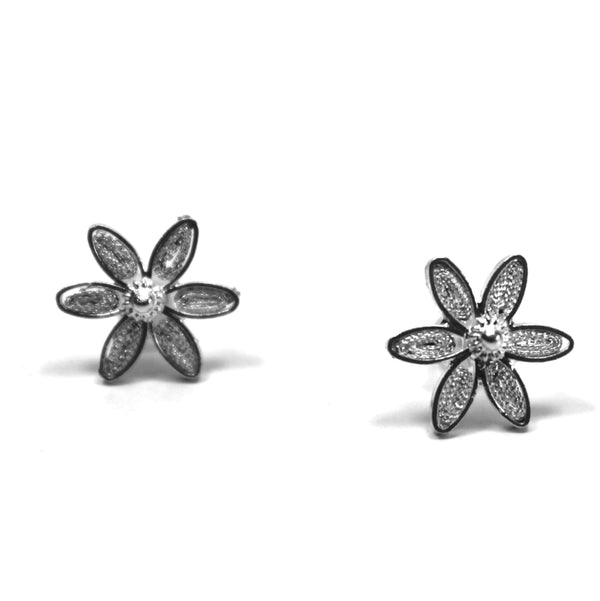 Filigree Daisy Studs - Agora Jewellery London