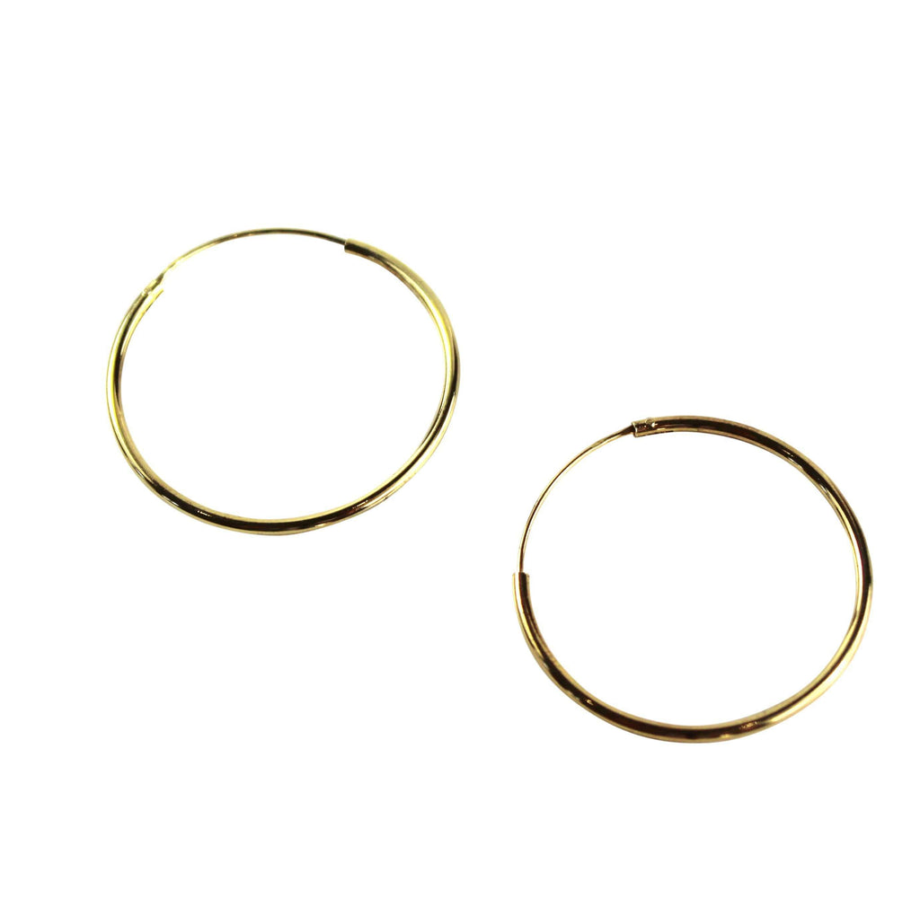 Gold Hoops - Agora Jewellery London