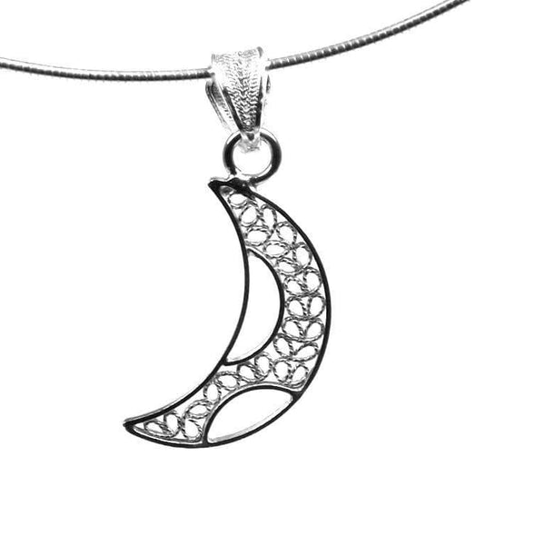 Crescent Moon Pendant - AG Agora Jewellery London