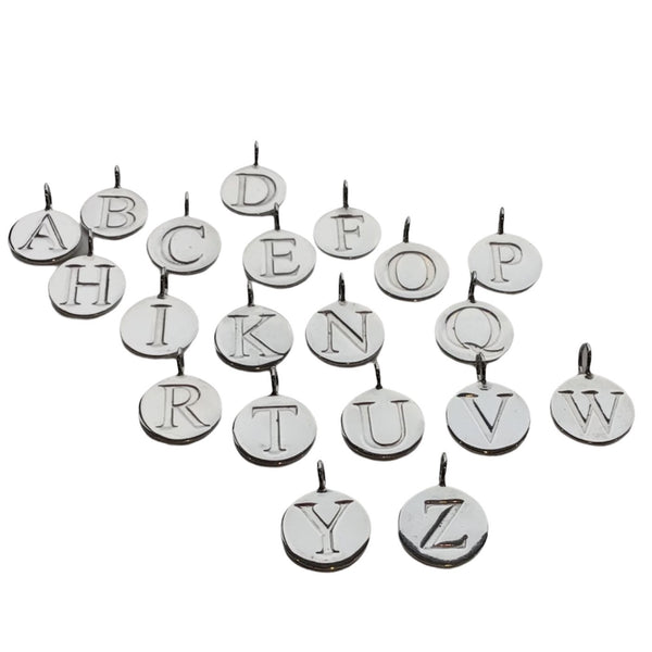 Letter Charm Pendants - AG Agora Jewellery London