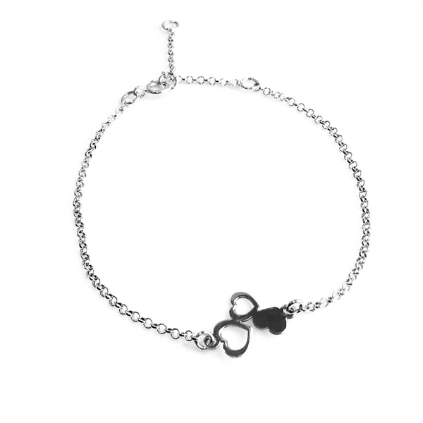 Three Heart Bracelet