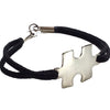 Puzzle and Suede Bracelet