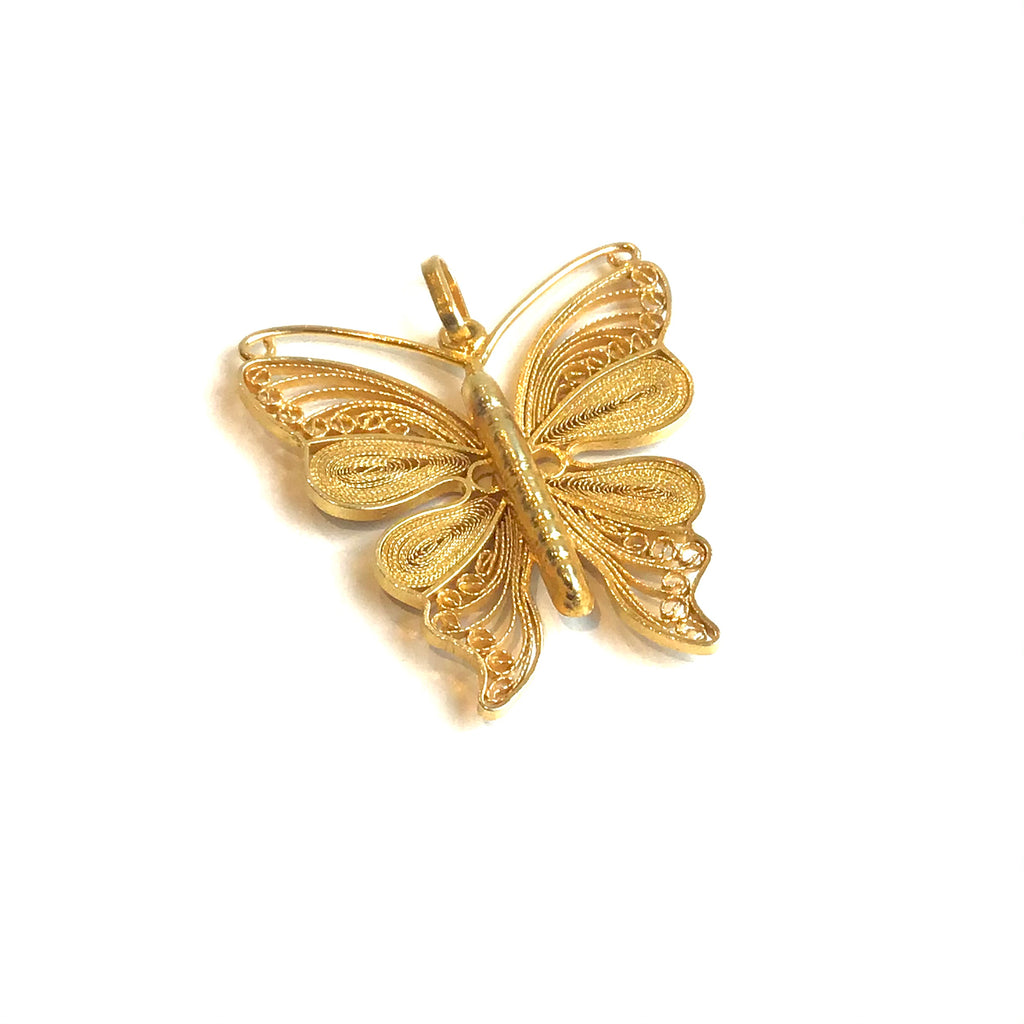 Filigree Butterfly Pendant - AG Agora Jewellery London