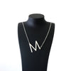 Initial Letter Necklace - Agora Jewellery London