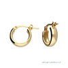 Sterling Silver And Gold Hoops