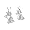 Filigree Cat Earrings - AG Agora Jewellery London