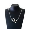 Initial Letter Necklace - Agora Jewellery London