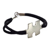 Puzzle and Suede Bracelet