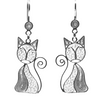 Filigree Cat Earrings - AG Agora Jewellery London