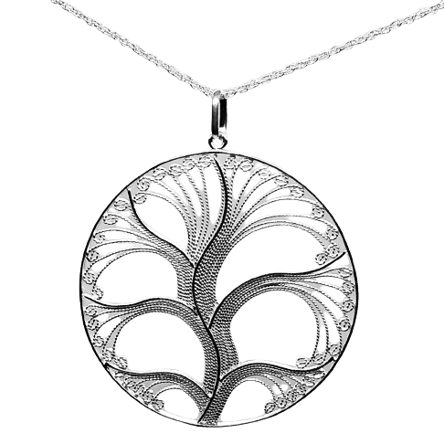 Silver Filigree Tree of Life