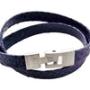 Liberty Leather Bracelet - Violet - AG Agora Jewellery London