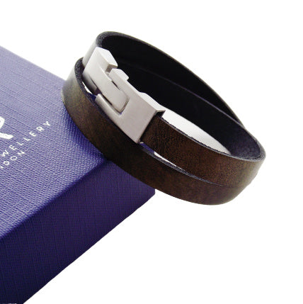 Liberty Leather Bracelet - Metal Bronze - AG Agora Jewellery London