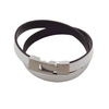 Liberty Leather Bracelet - Silver - AG Agora Jewellery London