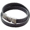 Liberty Leather Bracelet - Grey - AG Agora Jewellery London