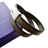 Liberty Leather Bracelet - Olive Green - AG Agora Jewellery London