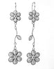 Filigree Sandy Flower Drop Earrings - AG Agora Jewellery London