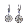 Filigree Dragonfly and Pearls Drop Earrings - AG Agora Jewellery London