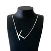 Initial Letter Necklace - Agora Jewellery London