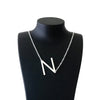 Initial Letter Necklace - Agora Jewellery London