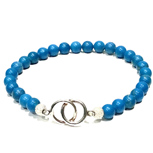 Turquoise and Infinitive Pendant Bracelet