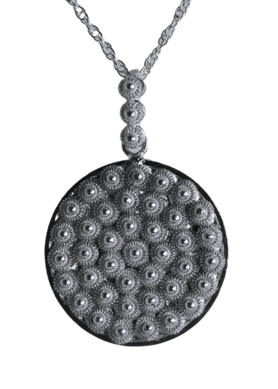 Filigree Sunny Flower Pendant - Agora Jewellery London