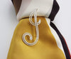 Filigree Letter Brooch - I - AG Agora Jewellery London
