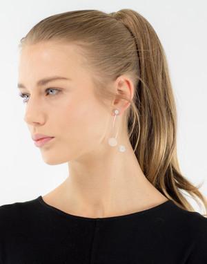 Circle Drop Earrings - AG Agora Jewellery London