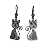 Filigree Cat Earrings - AG Agora Jewellery London