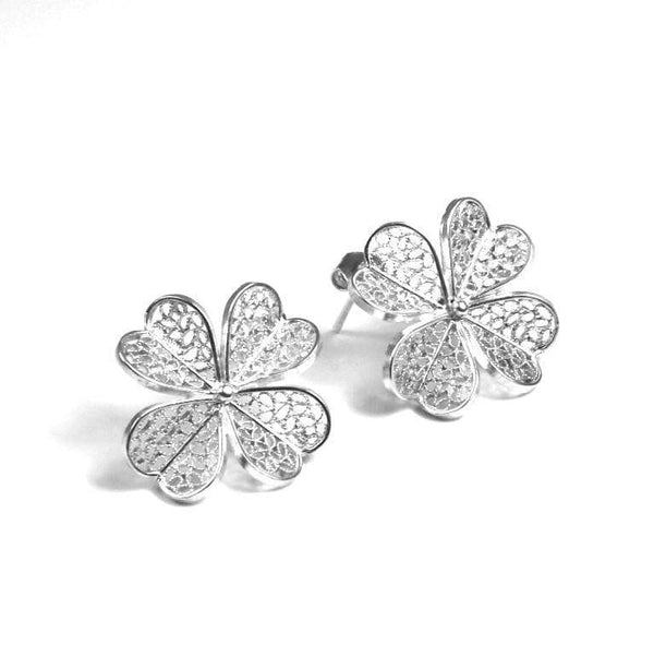 Filigree Clover Earrings - AG Agora Jewellery London