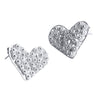 Filigree Heart Studs Earrings - AG Agora Jewellery London