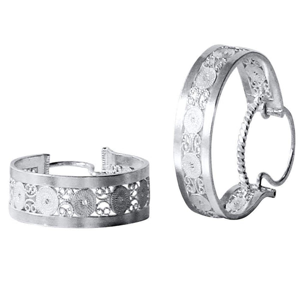 Filigree Hoop Earrings - AG Agora Jewellery London