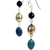 Sterling Silver - Turquoise and Lapis Lazuli drop Earrings - AG Agora Jewellery London