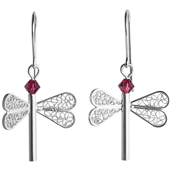 Dragonfly Swarovski  Earrings - AG Agora Jewellery London