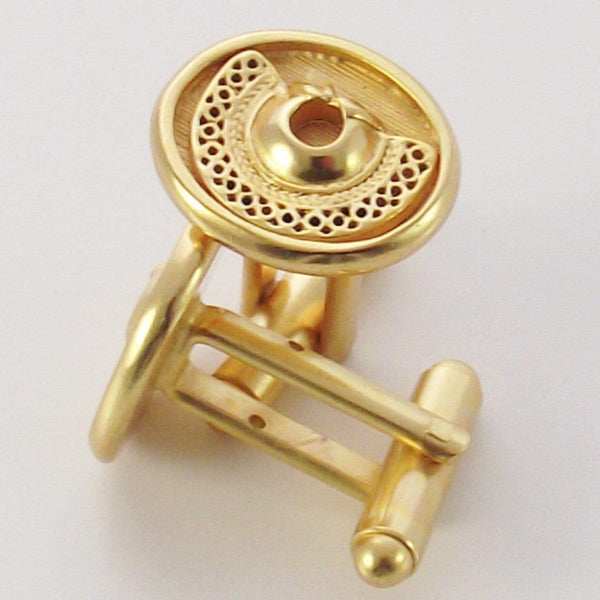 Filigree Round Cufflinks - AG Agora Jewellery London