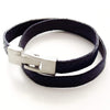 Liberty Leather Bracelet - Blue Snake - AG Agora Jewellery London