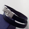 Liberty Leather Bracelet - Blue Snake - AG Agora Jewellery London