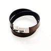 Liberty Leather Bracelet - Metal Bronze - AG Agora Jewellery London