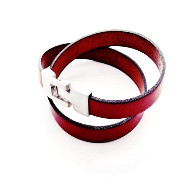 Liberty Leather Bracelet - Earth Brown - AG Agora Jewellery London