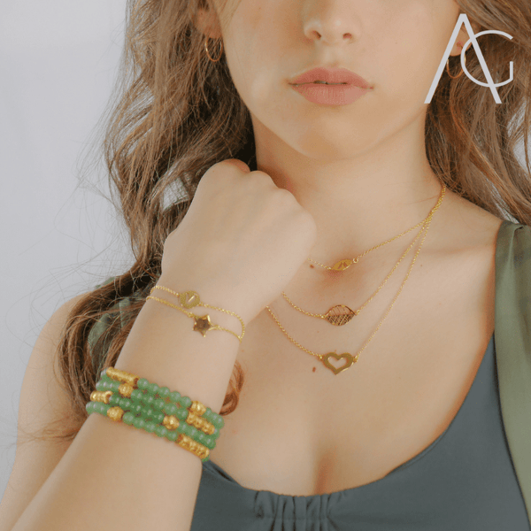 Gold Star Bracelet - Agora Jewellery London