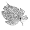 Filigree Split Leaf Brooch - Agora Jewellery London