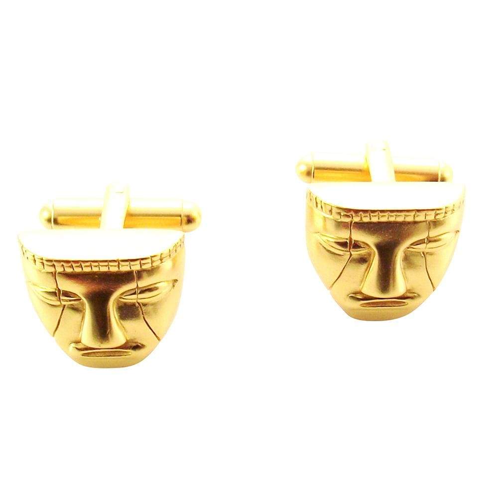 Quimbaya Mask Cufflinks - AG Agora Jewellery London
