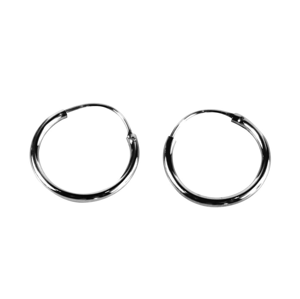 Silver Hoops - Agora Jewellery London