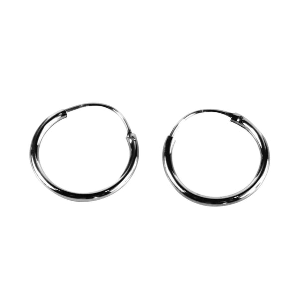 Silver Hoops - Agora Jewellery London