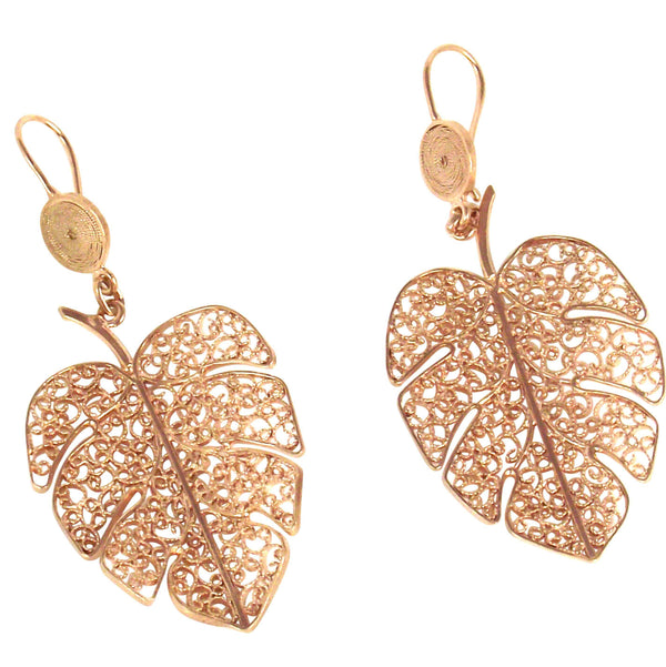 Lourdes Rose Gold Earrings - Agora Jewellery London