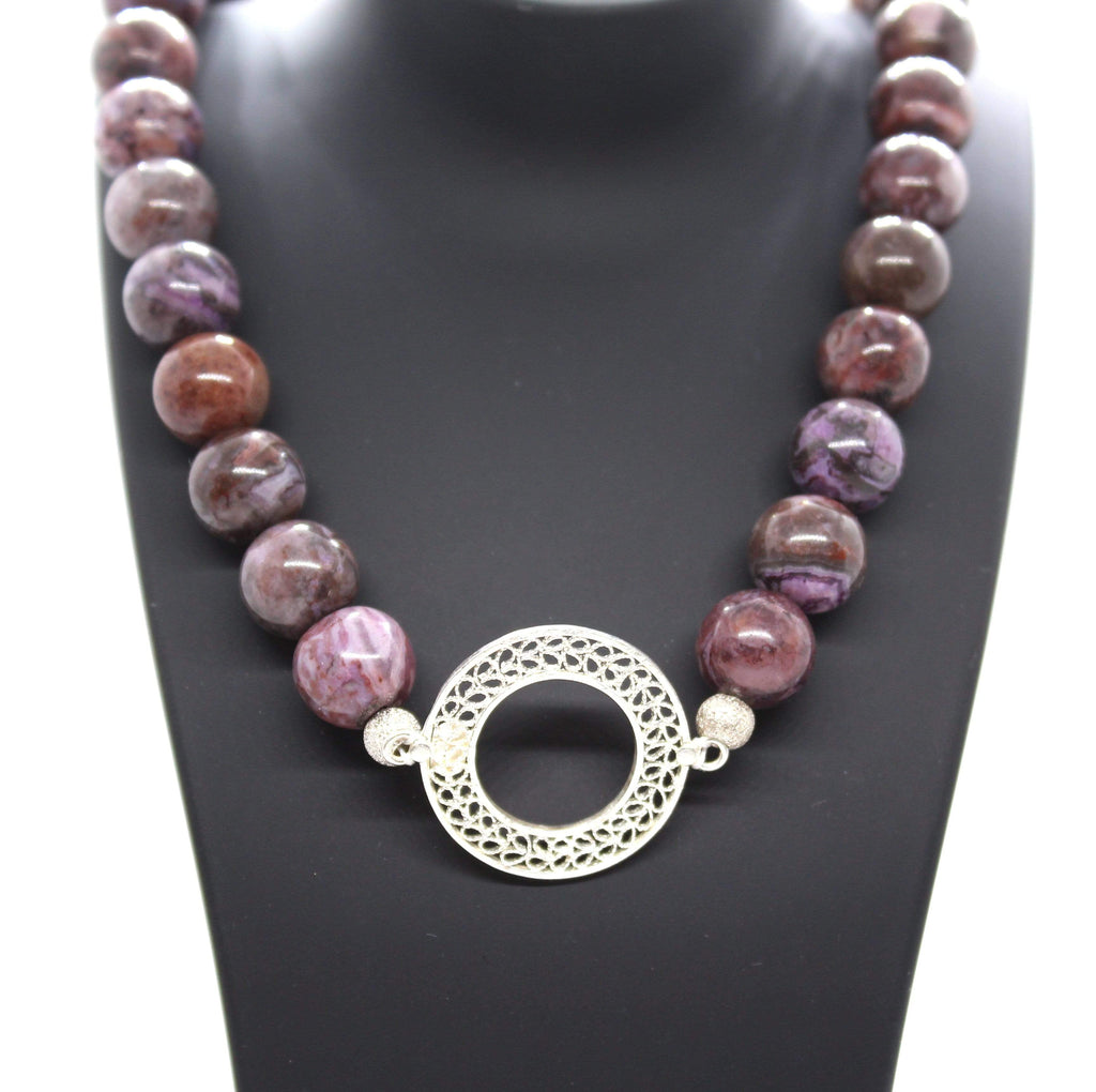 Brown Agate Necklace - AG Agora Jewellery London