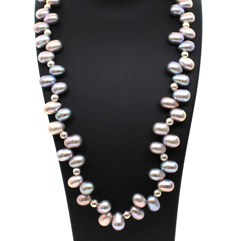Momo Grey Pearls Necklace - AG Agora Jewellery London